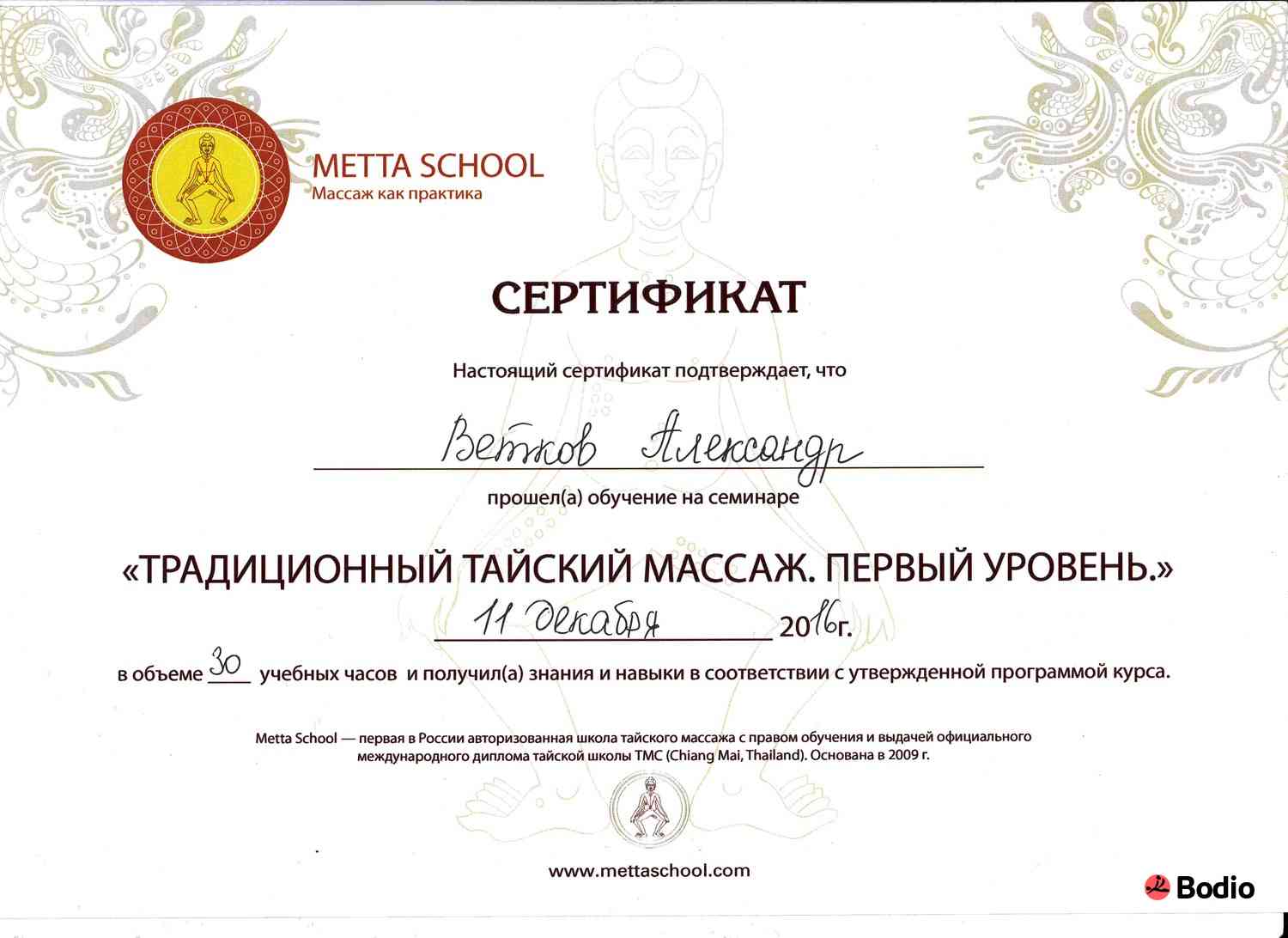 Курсы массажа в москве с сертификатом государственного образца